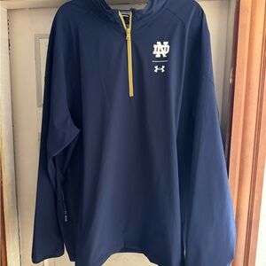 Under Armour Notre dame Blue sideline jacket 3xl like new